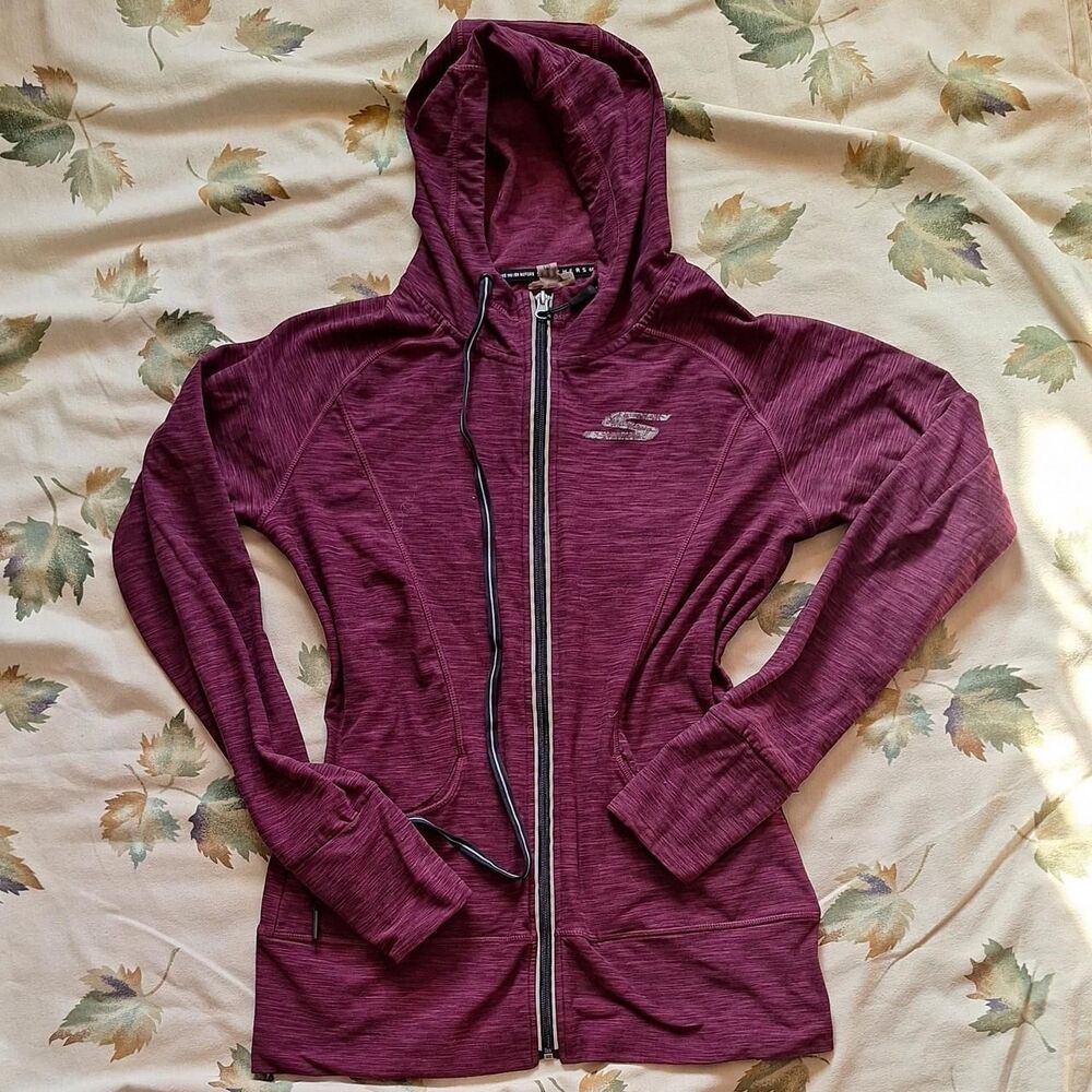 Skechers Women's Burgundy and Purple Hoodie